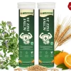 Active Fizz 24 Effervescent Tablets, Alkaline Detox & Immunity Booster, Orange Flavour, Digestive & Metabolism Support