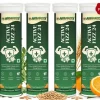 Active Fizz 24 Effervescent Tablets, Alkaline Detox & Immunity Booster, Orange Flavour, Digestive & Metabolism Support