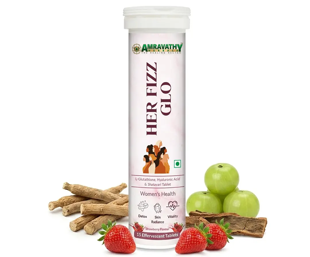Her Fizz Glo Women’s Health Tablets Strawberry Flavor
