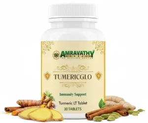 Tumericglo Tablet Bottle Ayurvedic Immunity Support