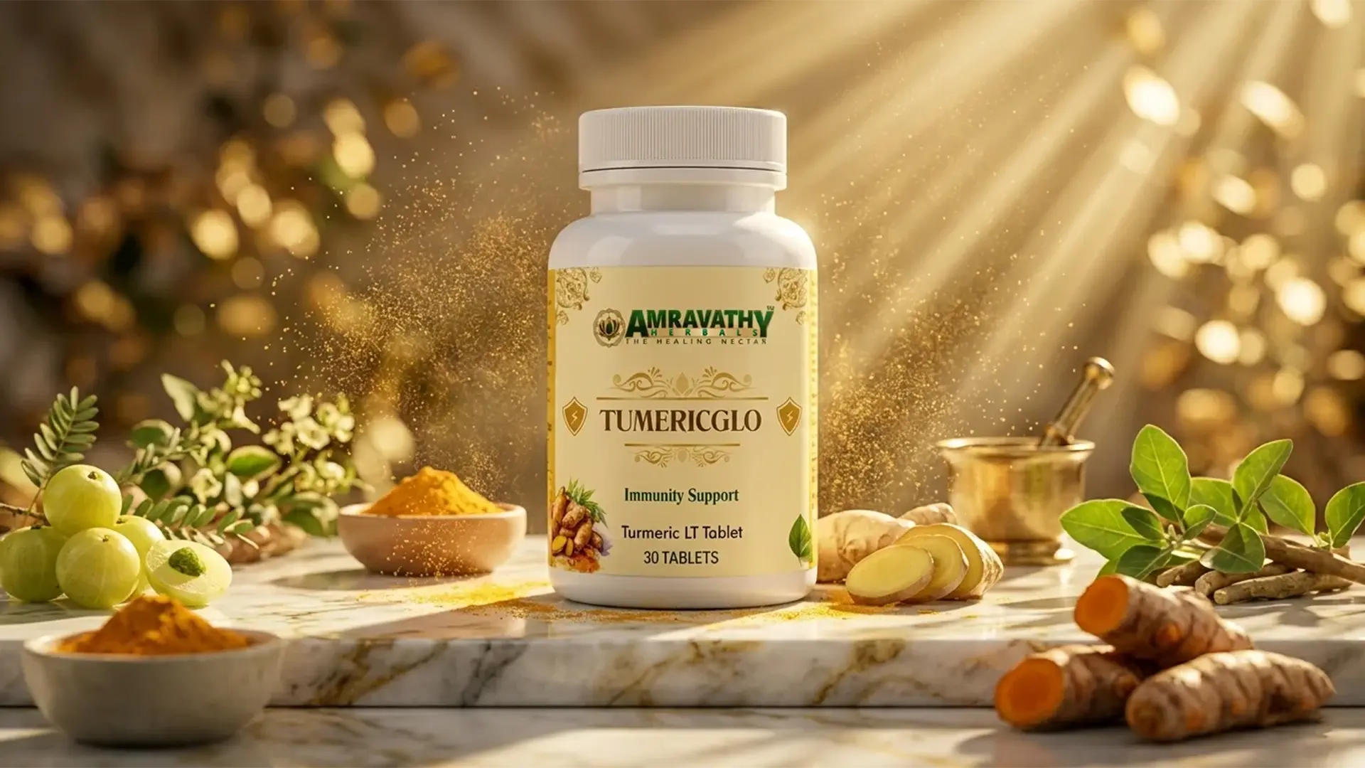 Turmericglo Turmeric LT Tablets: A Powerful Ayurvedic Formula for Immunity & Daily Wellness